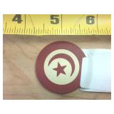 Rare Red Crescent Casino Chip