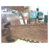 Chainsaw Painted to Look Like its Wooden