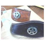 Lot of 5 handcrafted Leather bracelets