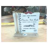 Vintage Princeton State Bank Rain Gauge Recorder