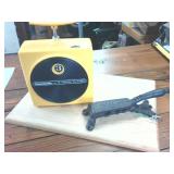 Vintage Panasonic 8 track Player and perfume bottle corking tool