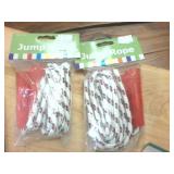 Mini chalk and jump ropes plus a game