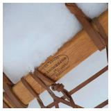 Functional Wooden Snow Shoes from Denver Co (made in Canada)  Leather, wood and sinew  48 inches long 12 inches wide