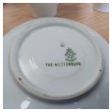 Mettenburg Bavaria  six saucers  four cups and Tea Carafe (10 inches tall) Set -