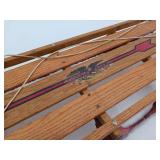Authentic Vintage Blazing Flexible Flyer Steel Runner Sled  61 inches long