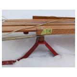 Authentic Vintage Blazing Flexible Flyer Steel Runner Sled  61 inches long