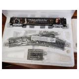 Johnny Cash Bachman Hawthorne Village Train care set  brand new unopened track  cars are 12 inches long  have certificate of authenticity with unopened box