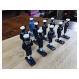Vintage circa 1940s Sailor Cast Figures (set of 10)  made of heavy lead