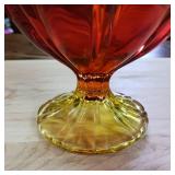 Soda Lime Vintage Flower Petal Pattern dish