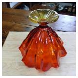 Soda Lime Vintage Flower Petal Pattern dish