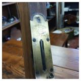 Vintage CSCO Meadow Connecticut USA wooden level with brass and glass