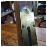 Vintage CSCO Meadow Connecticut USA wooden level with brass and glass