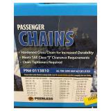 Peerless Passenger Chains PN# 0113810 & 2 Glass Pro Car Navigation Screen Protectors
