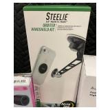 Steelie Orbiter Windshield Kit - 2 Auto Heater Fans FL-001 & ONN USB Car Charger