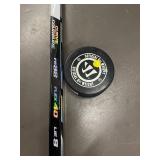 Junior Right Forte Stick with 20 oz Official Hockey Puck