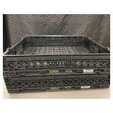 Set of 2 Tosca 65126 Collapsible Plastic Crates