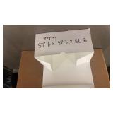 Case of 250 Lunch Boxes 8.75 x 4.25 x 4.25 inches