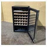 Costway 20 Inch Cooler Refrigerator for 33 Bottles with Tempered Glass Door