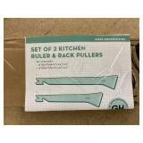 Good Housekeeping Set of 2 Kitchen Ruler & Rack Pullers