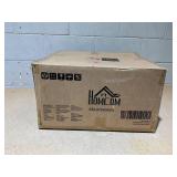 HOMCOM 20.5" Artificial Boxwood Topiary Tree Potted Indoor Fake Plant for Home Office & Living Room Decor