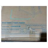 LINSY HOME Farmhouse End Table with Charging Station, Narrow Side Table for Living Room, Sofa Side Table with Drawer and Storage Cabinet, Small Nightstand for Home Office