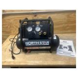 NorthStar Portable Quiet Electric Air Compressor, 1 HP, 2-Gallon, 2.4 CFM @ 90 PSI