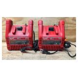 Milwaukee M18 Charger lot of 2