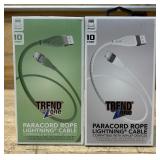 TrendZone Paracord Rope Lighting Cable lot of 2