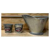 Aluminum buckets lot of 3