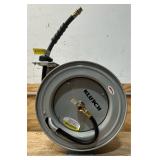 KLUTCH Auto-Rewind Air Hose Reel + 1/2IN. 50FT. Rubber Hose