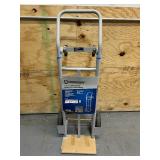 Strongway 2-in-1 Convertible Hand Truck, 600-Lb. Capacity, 47.24in.H (broken wheel)