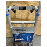 Strongway 2-in-1 Convertible Hand Truck, 600-Lb. Capacity, 47.24in.H (broken wheel)