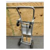 Strongway 2-in-1 Convertible Hand Truck, 600-Lb. Capacity, 47.24in.H (broken wheel)