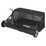 Strongway, 48in. Quick Assemble Sweeper, Working Width 48 in, Hopper Capacity 14.5 ft , Model# YTF-48STQASWL (sold as is)