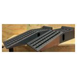 Black plastic car ramps