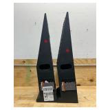 Black plastic car ramps