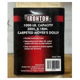 Ironton 1000-LB. Capacity 30IN. X 18IN. Carpeted Movers Dolly