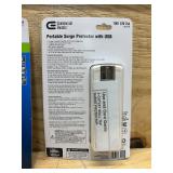 3-Outlet USB Travel Wall Tap Surge Protector, White (lot of 2)