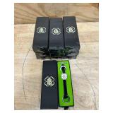 Lucky Brand Leather Keychain Bracelet Key Ring Clover Charm (lot of 10)