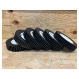 Plastic wheels (lot of 6)