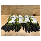 Bellingham Bamboo Gardener Unisex Palm-dipped Gardening Gloves Green S (lot of 4)