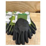 Bellingham Bamboo Gardener Unisex Palm-dipped Gardening Gloves Green S (lot of 4)
