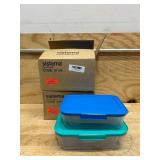 Sistema Nest It Food Storage Containers with Lids, 8-Pack (B0B2TZVVDX) (lot of 2 sets)