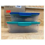 Sistema Nest It Food Storage Containers with Lids, 8-Pack (B0B2TZVVDX) (lot of 2 sets)