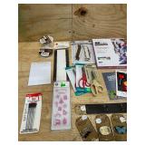 Box of assorted arts and crafts