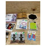 Box of assorted arts and crafts