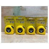 Stanley 16 ft. L X 0.75 in. W Tape Measure (lot of 4)