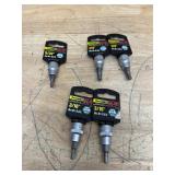 K-T Industries hex bit sockets (lot of 5)
