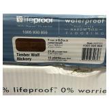 LIFEPROOF Lot 31 Cases of- Timber Wolf Hickory 0.28 in. T x 6.5 in. W Waterproof Engineered Hardwood Flooring (21.8 sq. ft./case) 675.8 Total Sq. Ft. Retail Value of $2,966.76