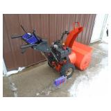 Ariens 8524 snow blower with electric start. Used condition. Tested & works. As shown.